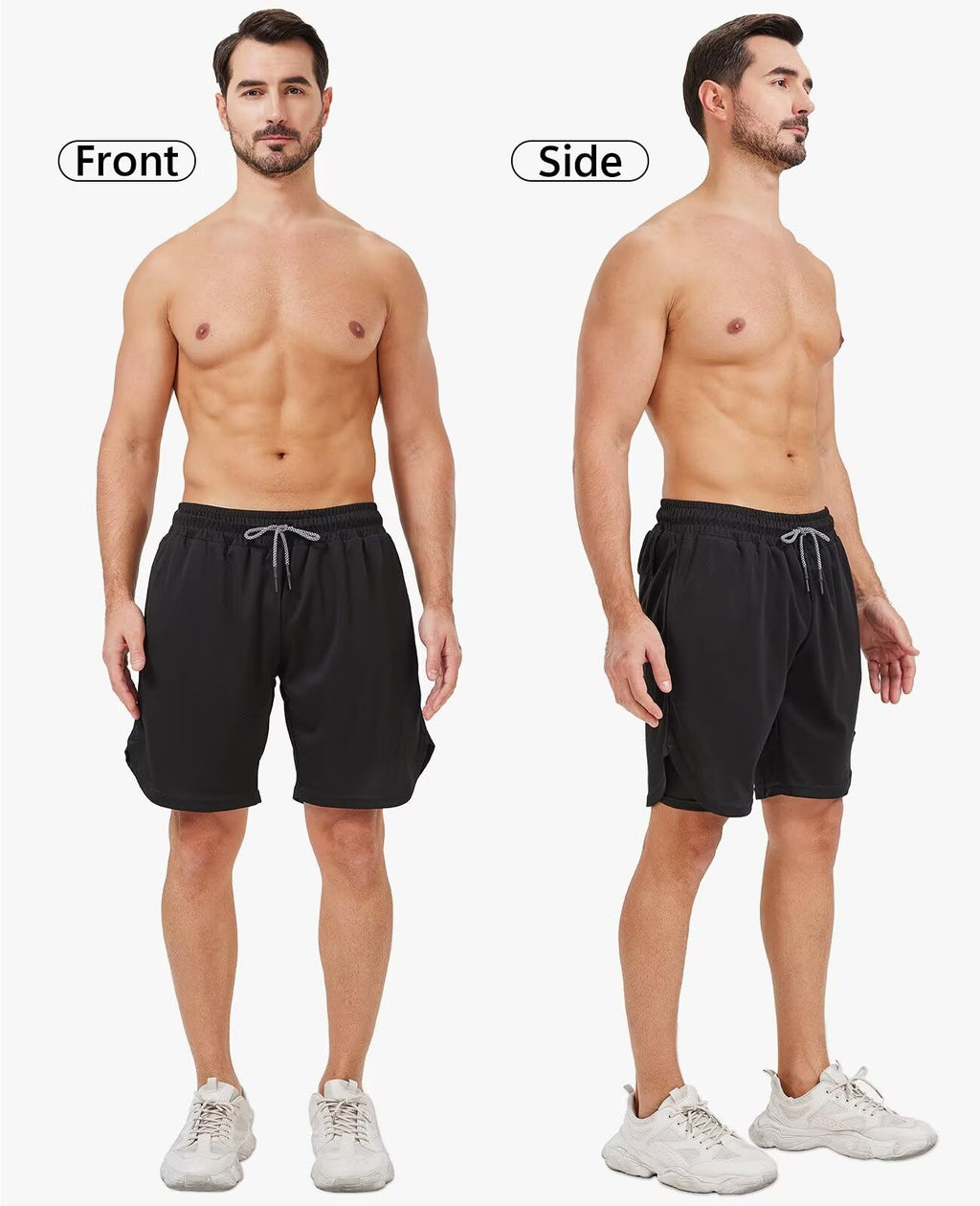 OCYMA 3 Pack Men's 2 In1 Gym Shorts Men with Pockets 7 inch Workout Shorts Men Running Shorts with Liner&Towel Loop