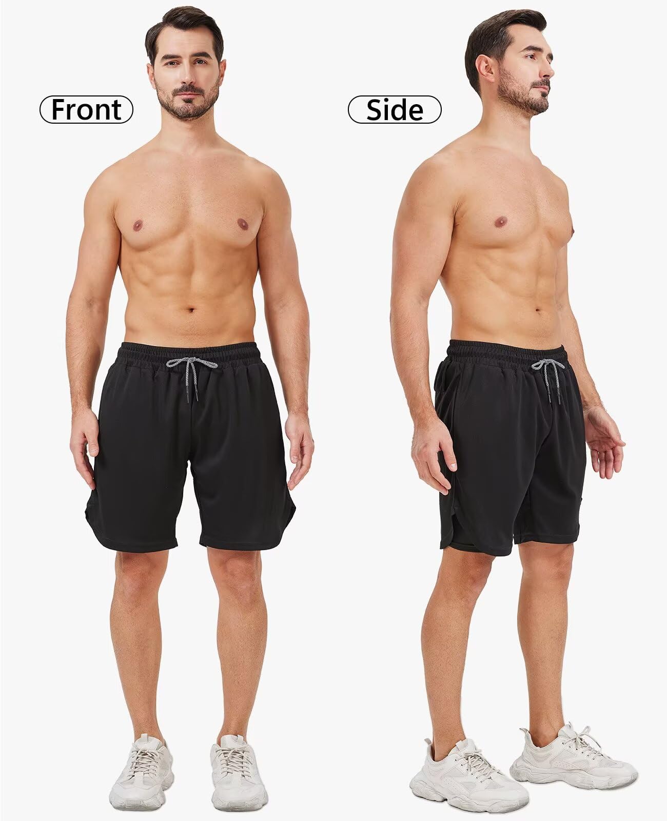 OCYMA 3 Pack Men's 2 In1 Gym Shorts Men with Pockets 7 inch Workout Shorts Men Running Shorts with Liner&Towel Loop