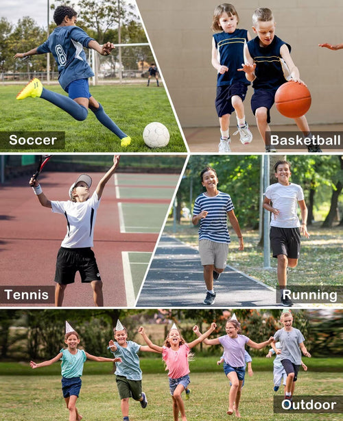 OCYMA 5 Pack Boys Athletic Shorts with Pockets Active Youth Basketball Shorts Quick Dry Kids Gym Soccer Shorts