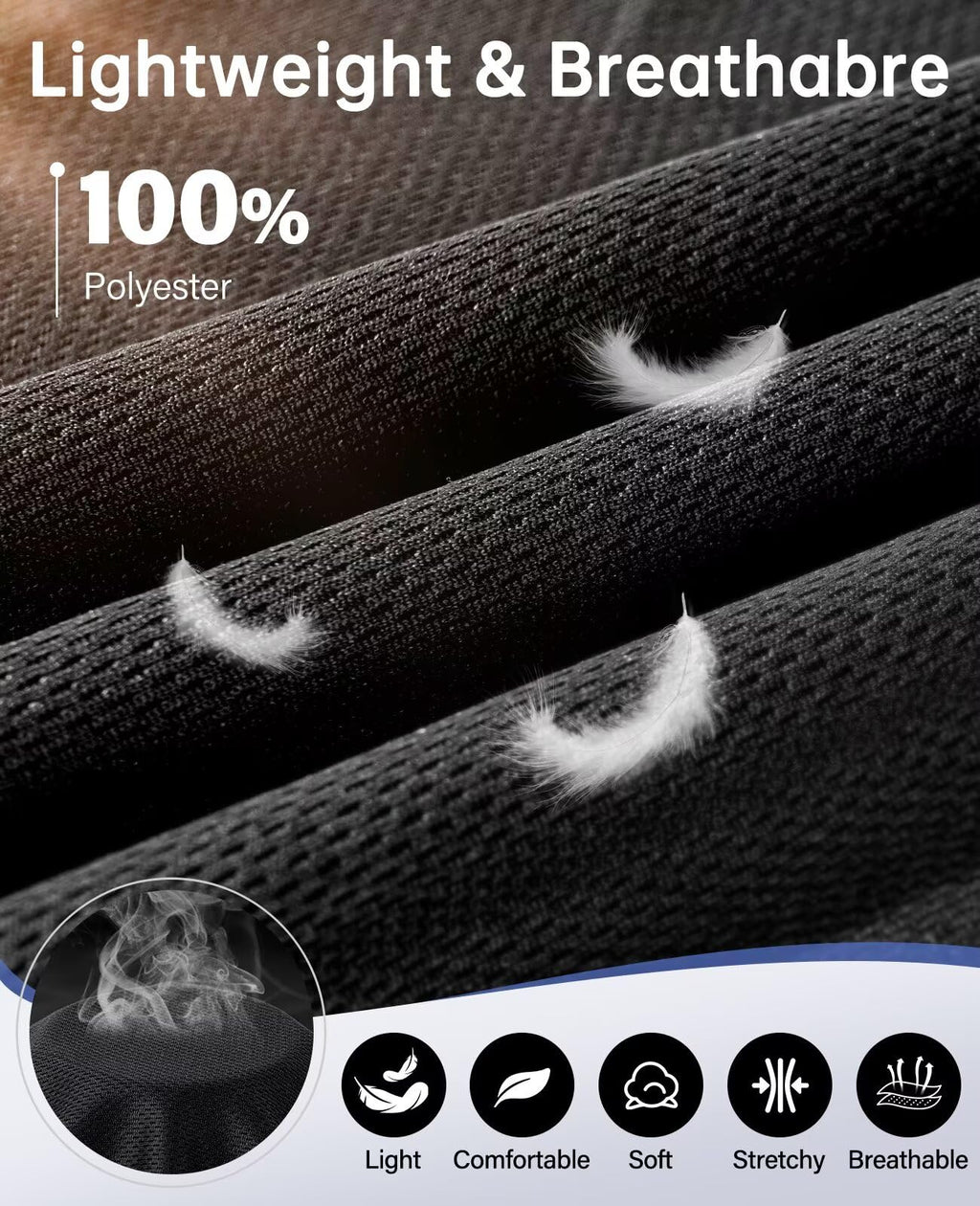 OCYMA Boys Sweatpants with Zip Pockets 5Pack Athletic Pants Mesh Joggers for Boys 5-24